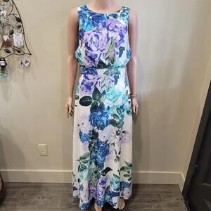 Eliza j dress size 4 beautiful multicolored flower dress